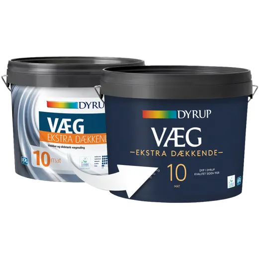 Dyrup vægmaling ekstra dækkende 10 hvid