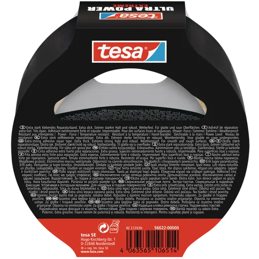 Tesa Ultra Power Extreme reparationstape 10 m x 50 mm sort