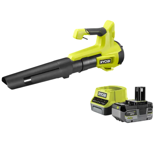 Ryobi RY18BLB-140 18V ONE+ løvblæser 4,0Ah batteri og lader