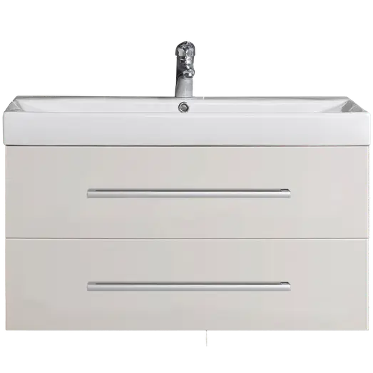 Milobad badmiljø Namur 100 cm hvid højglans