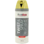Plasti-Kote twist spraymaling 400 ml blank gul