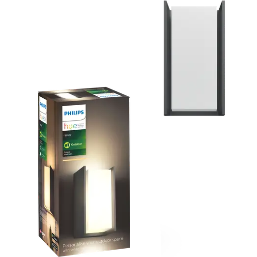 Philips Hue Turaco udendørs væglampe antracit