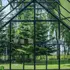Halls ICON 8 9,7 m² sort m/3 mm delt glas og fundament