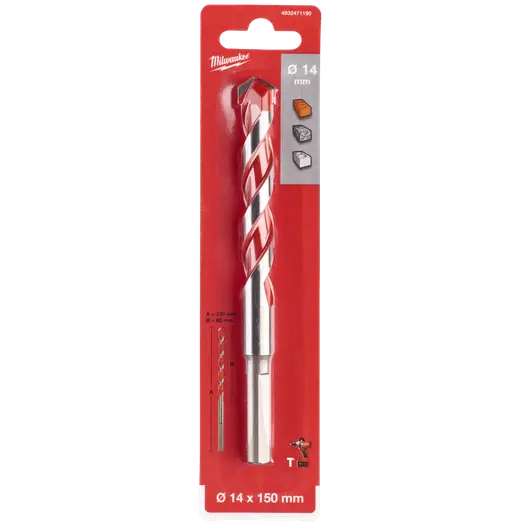 Milwaukee premium murbor med karbidspids 14x150 mm