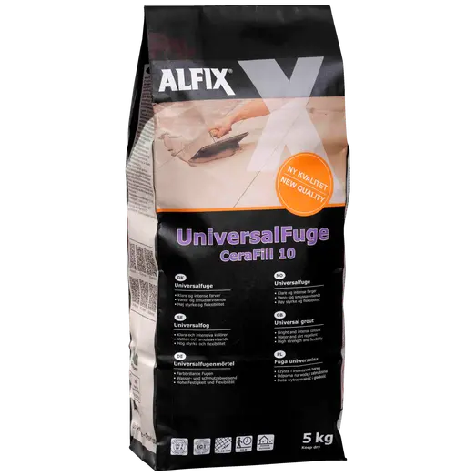 Alfix CeraFill 10 Colour flisefuge 5 kg antracitgrå