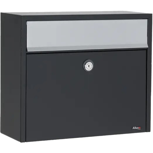 Allux LT150S postkasse med cylinderlås - sort