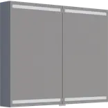 Scanbad Level spejlskab 100x80cm mat grå