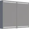 Scanbad Level spejlskab 100x80cm mat grå