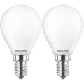Philips Krone LED pære E14 40W 2 pack