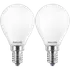 Philips Krone LED pære E14 40W 2 pack
