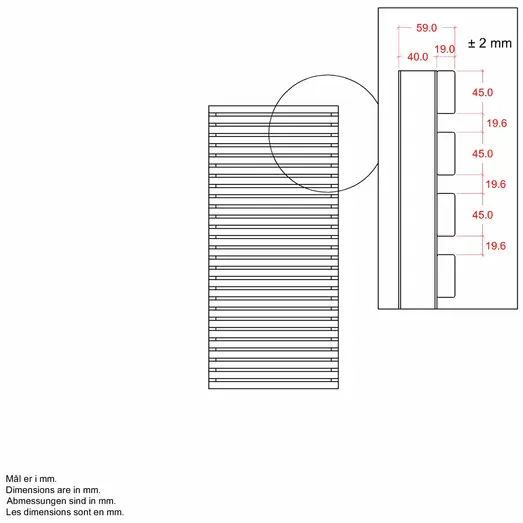 Plus Tokyo hegn 83 cm ThermoWood®