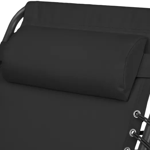 Positionsstol metal sort m/nakkehynde