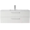 Badskab Milano 355CB  120 cm m/2 skuffer og vask 47x52x122 cmhvid