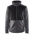 Blåklæder hættetrøje Full Zip sortmeleret