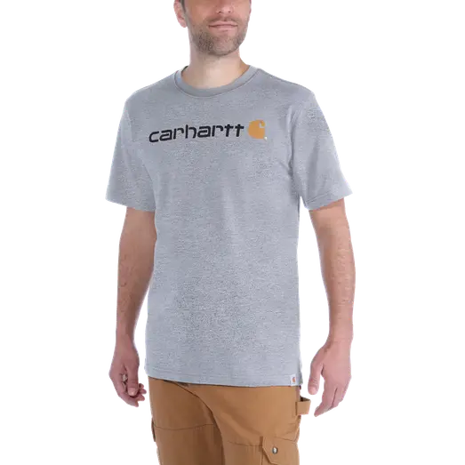 Carhartt core logo t-shirt grå