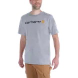 Carhartt core logo t-shirt grå