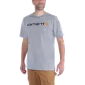 Carhartt core logo t-shirt grå