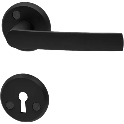 Habo Torino dørgreb m/nøgleskilt sort