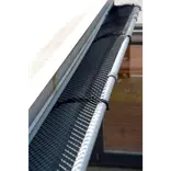 Rodena tagrendenet inkl. clips 160 x 6000 mm. - sort