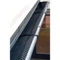 Rodena tagrendenet inkl. clips 160 x 6000 mm. - sort
