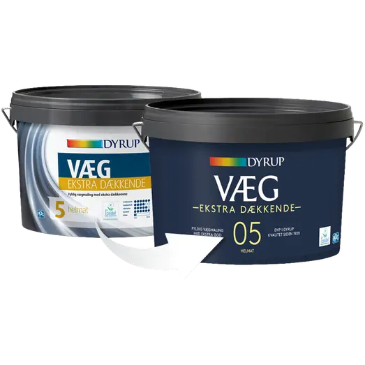 Dyrup vægmaling ekstra dækkende 5 hvid