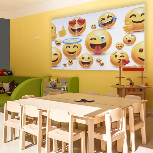 Art-Acoustic akustikbillede Emoji III 9x600x1200 mm hvid