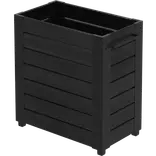 PLUS Cubic blomsterkasse m/fødder 87×50×92 cm sort