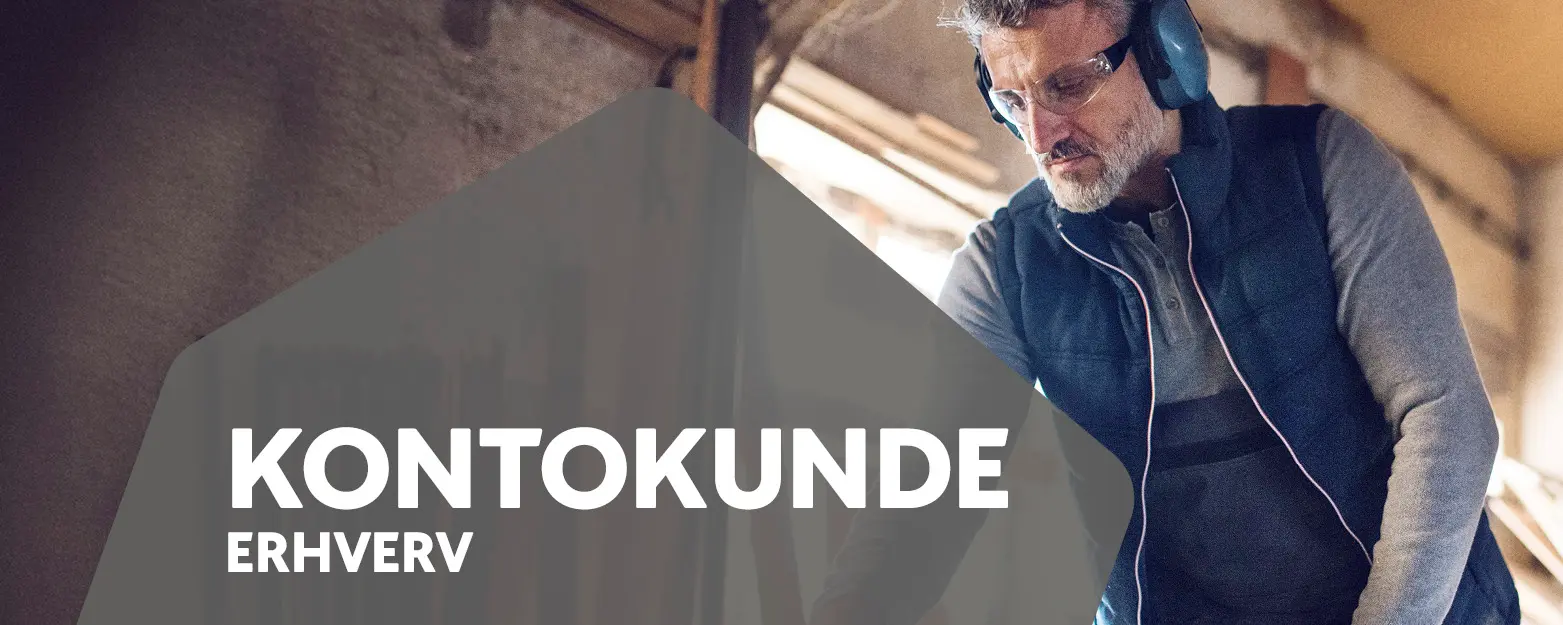 Vælg kontokunde erhverv