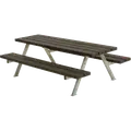PLUS Alpha Junior Bord/Bænkesæt 177 cm RePlast Sort