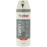 Plasti-Kote twist spraymaling 400 ml blank hvid