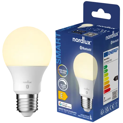 Nordlux smart pære E27 A60 SMD 6,5W hvid high heat