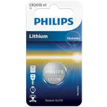 Philips CR2016 knapcellebatteri 1 stk.