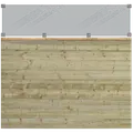 PLUS Plank Profilhegn m/glas 174×163 cm