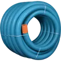 Wavin drænrør korrugerede pvc 2,5x5 mm 80 mm x 150 m blå