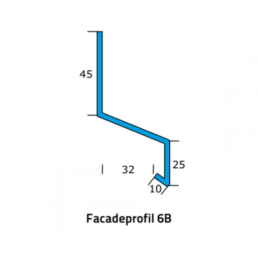 Icopal 6B alu-facadeprofil 1 m