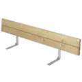 Plus Ryglæn til Plankebænk 166 cm ThermoWood®