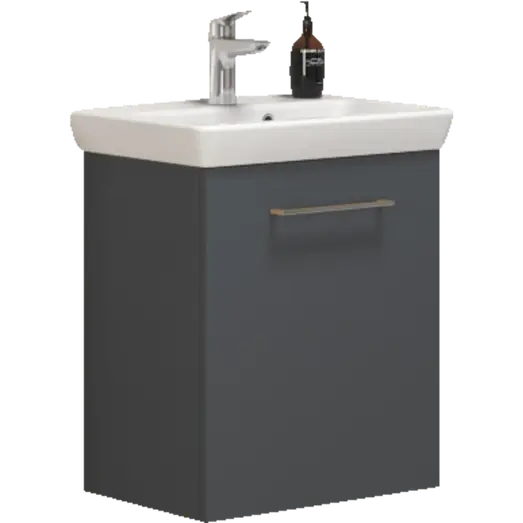 Scanbad Multo vaskeskab m/Lotto vask mat grå