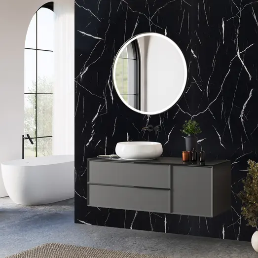 Fibrotech SPC vægpanel 4x1000x2600 mm black marble