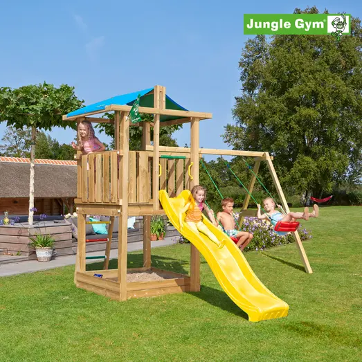 Jungle Gym Hut legetårn m/swingmodul