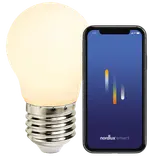 Nordlux smart pære LED E27 filament G45 4,7W hvid
