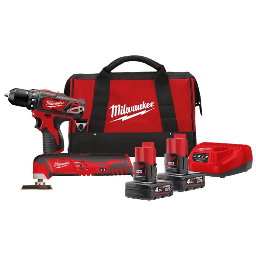 Milwaukee M12 BPP2D-402B bore/skruemaskine og multicutter