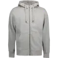 ID Core herre hoodie med lynlås grå melange str.