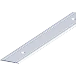 Roliba tæppeovergang m/centrerede huller 2x30 mm x1 m elox. Alu