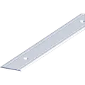 Roliba tæppeovergang m/centrerede huller 2x30 mm x1 m elox. Alu
