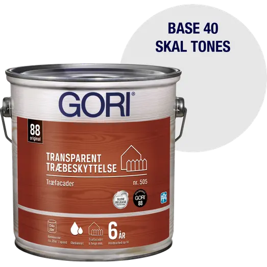 GORI 505 transparent træbeskyttelse transprent base 40 2,25 L