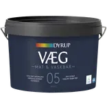Dyrup væg 05 mat & vaskbar hvid 2,25 L