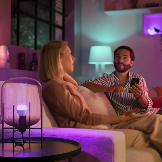Philips Hue krone pære E14 4,3W hvid/farve ambiente 2 pak
