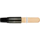 Skaft 153,5 cm med supergevind