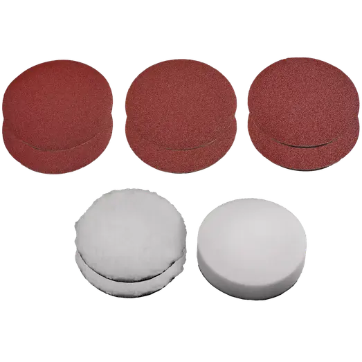 Einhell polerhætte- og slibepapirssæt til poler- og slibemaskiner