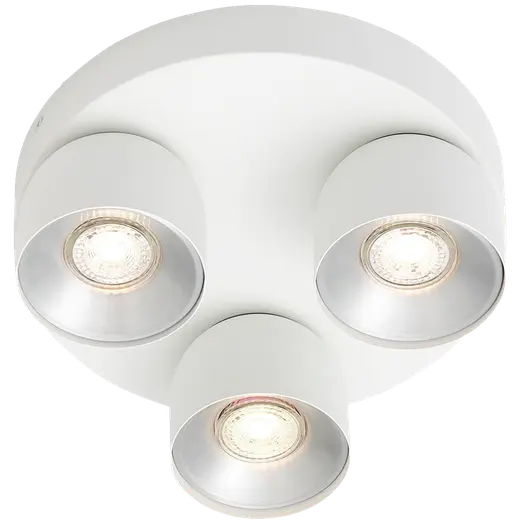 Nordlux Pitcher 3-rondel spotlight GU10 hvid